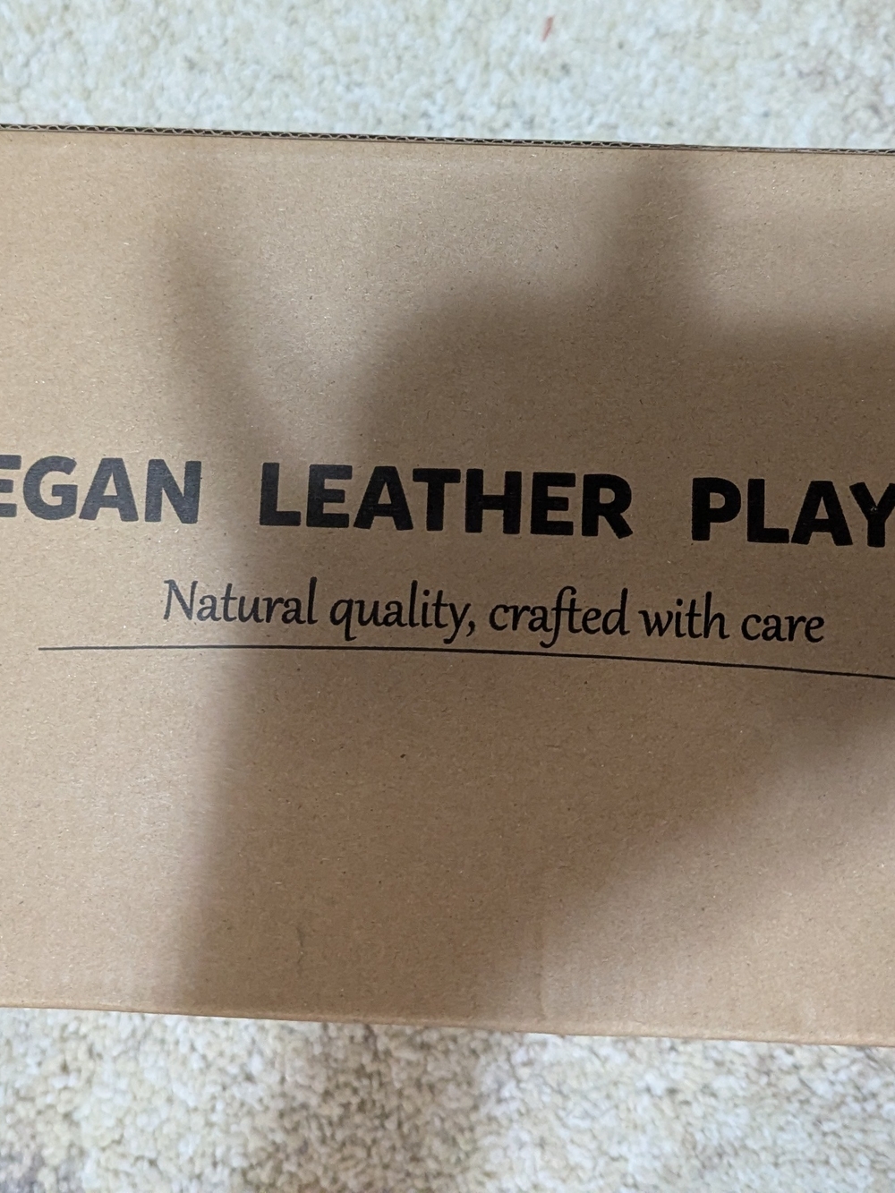 Vegan Leather Play Mat - Brown Kraft Box